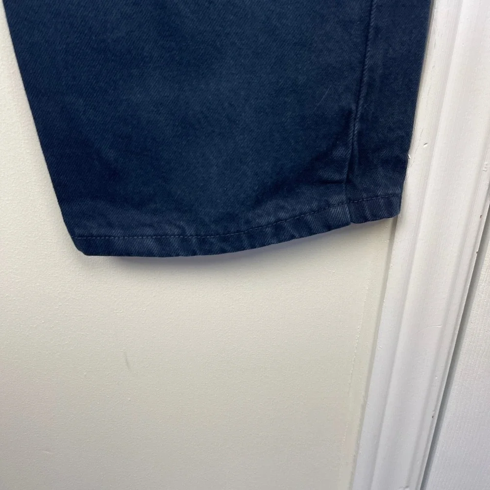 VTG Y2K Levi's 505 Regular Fit‎ 36x30 100% Cotton Dark Wash Denim Blue Jeans Zip